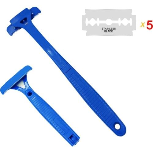 Safety Men Long Handle Folding Shaving Knife Body Shaver Back Hair Trimmer Body Leg Back Razor Shaver Epilator Hair Removal Tool