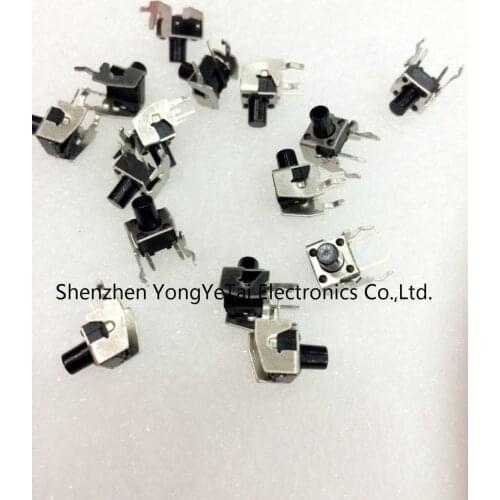 Side foot 6*6*8MM micro switch 6*6*8 side plug touch switch button switch with bracket Hot wholesale free shipping