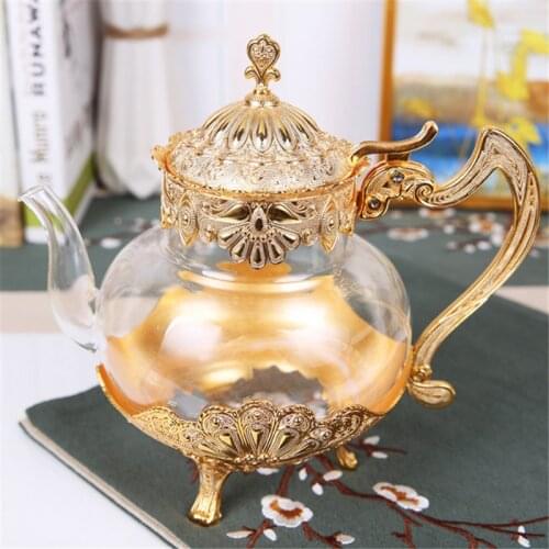 European and American kettle high temperature glass teapot home office creative fashion jug wine crafts wine set MJ61206