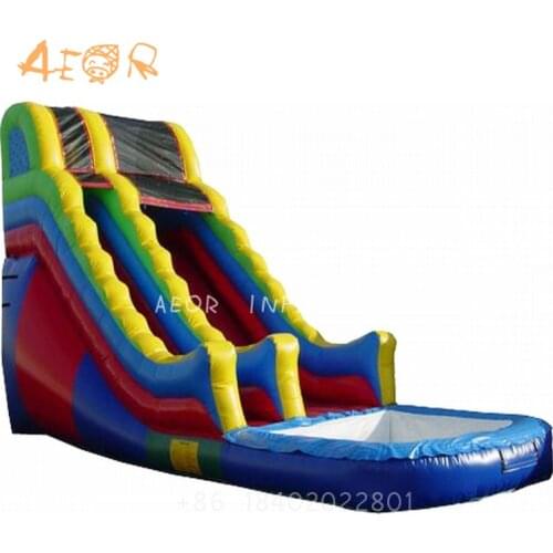 AEOR 15ft Commercial inflatable water slide cheap inflatable PVC material slide inflatable slide for hot sale