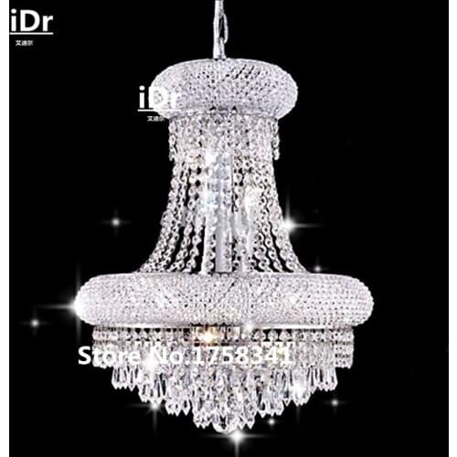 30cm W x 48cm H dome basket crystal chandeliers in chrome finish Modern lamps FV-001