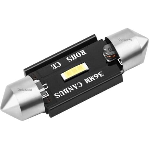 500Pcs Festoon 31mm 36mm 39mm 41mm Super Bright CSP LED Bulbs C5W C10W Canbus No Error Car Interior Reading Light Auto Dome Lamp