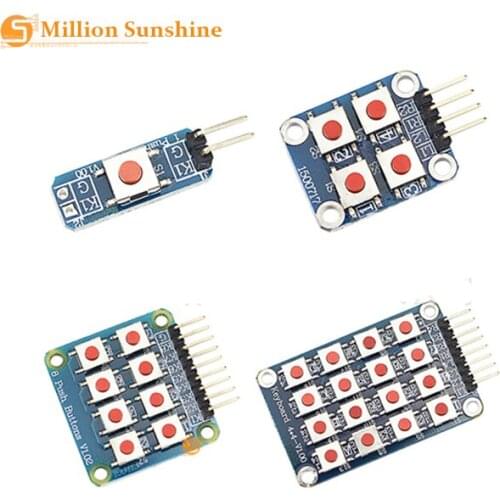 Micro-switch 1/4/8/16 bit matrix key module combination external expansion keyboard key module