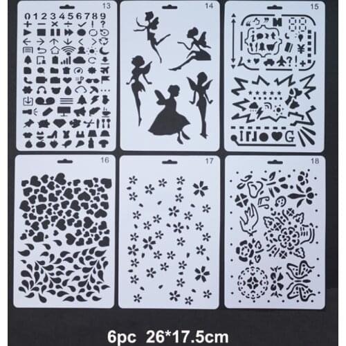 Number Sign Stencils DIY Wall Painting Scrapbooking Stamping Album Decorative Embossing Paper Template Bullet Journal Stencil