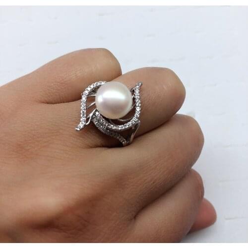 New Arrival Ring Mountings Findings Settings Adjustable Ring Jewelry Parts Fittings Wedding Accessories for Pearl Beads Stones