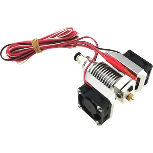 New Style All Metal E3D V6 Hotend Extruder Super Thermal Dissipation Effect with 3pcs 3010 Fans for 3D Printer Parts
