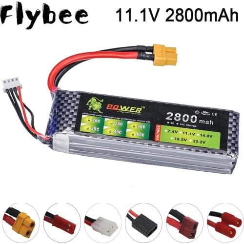 LION POWER Upgrade 3S 11.1v 2800maH Lipo Batterry For RC Toys Cars Quodcopter Truck Drone Boat Spare Parts 2800mah 11.1v Battery