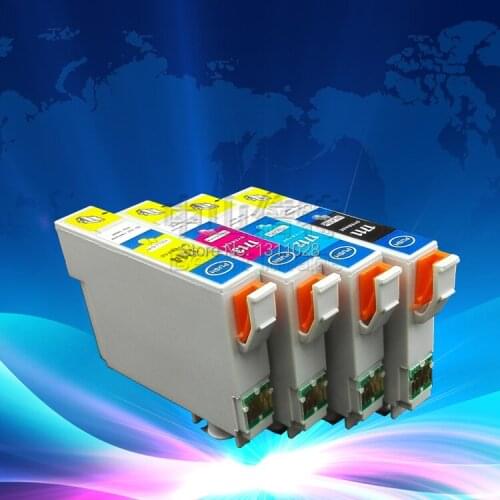 INK WAY Full set of compatible ink cartridge for T1711 T1712 T1713 T1714,with ink and chip,ready to use,hot sale in Russia