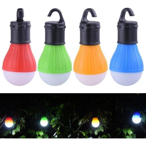 Mini Portable Lighting Lantern Tent Light LED Bulb Emergency Lamp Waterproof Hanging Hook Flashlight Camping Light Use 3*AAA