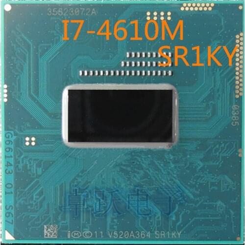 I7-4610M SR1KY CPU I7 4610M processor 3.00GHz-3.70GHz L3=4M Dual core free shipping