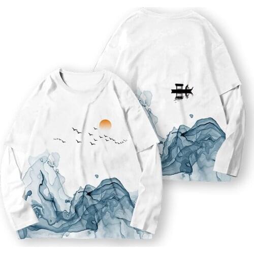 QIANTANG Men's Long T-shirts