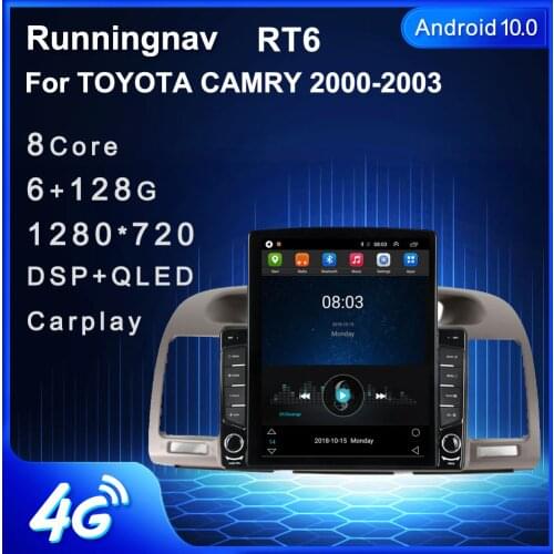 Runningnav For TOYOTA CAMRY 2000 2001 2002 2003 Tesla Type Android Car Radio Multimedia Video Player Navigation GPS