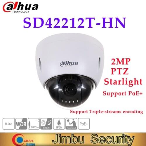 Dahua 2MP 12x Starlight PTZ Network Camera SD42212T-HN Support Triple-streams encoding Support PoE+ IVS ptz camera ip camera