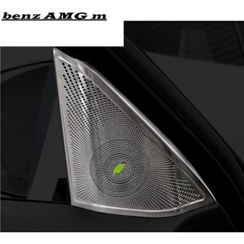 Car styling Door Stereo Speaker decoration auto Tweeter trim covers Stickers For Mercedes Benz E Class W212 Interior Accessories