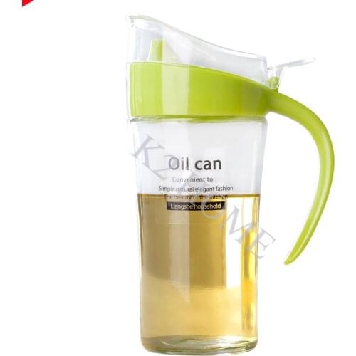 K2 HOME 620ml Glass Olive Oil Pot Vinegar Dispenser Cruet Storage Soy Bottle Container With Regurgitant Design And Good Touching