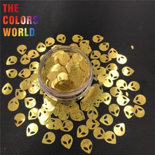 Alien 9.5MM Nails Glitter Nail Art Decoration Makeup Tattoo Handmade Tumblers Crafts DIY Festival Accessories Party Suppliers