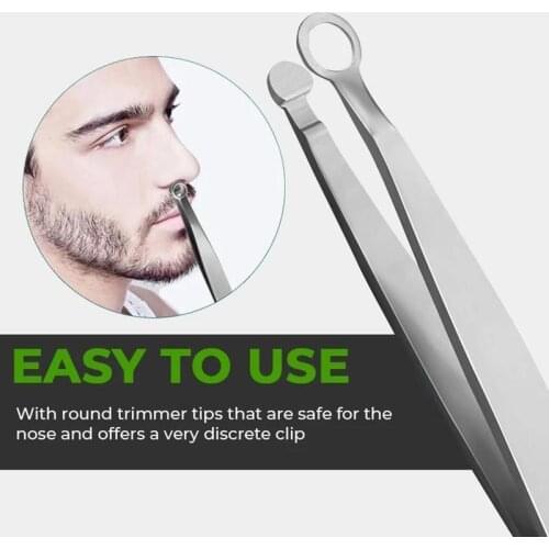 Universal Nose Hair Trimming Tweezers Round Tip Eyebrow Tweezer Beauty Clip Perfectly Steel Nose Hair Removal Tweezers
