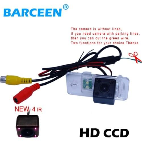 IR lights waterproof car rear reversing camera bring waterproof function and ccd image fit for AUDI A6L 2009~2011 /A4 /A3/ Q7/S5