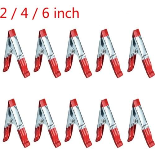 High quality tent clip iron leaf spring crocodile 2 / 4 6 inch clamp hose metal woodworking tool