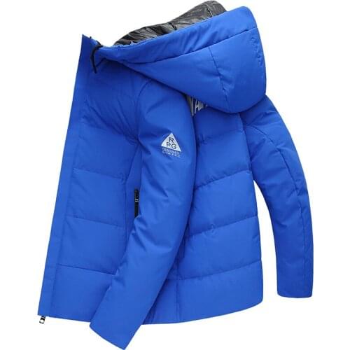 Winter coat for men, 90% white duck down, Korean down jacket, mens warm hooded parka, casaco sy19d8651f yy1453