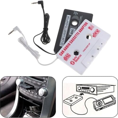 1Pc universal 3.5mm AUX car audio cassette tape adapter transmitters