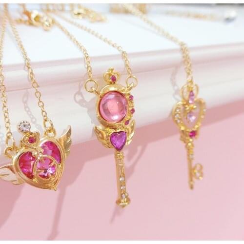 1pc Japan Sweety Girl Card Captor Sakura Jewelry Cosplay Magic Necklace Decor Girls Gifts