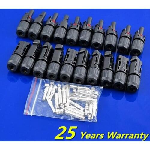 10pairs x solar Connector male female 30A 1000V Solar Panel branch series Connect solar system used for PV Cable 2.5/4/6mm2