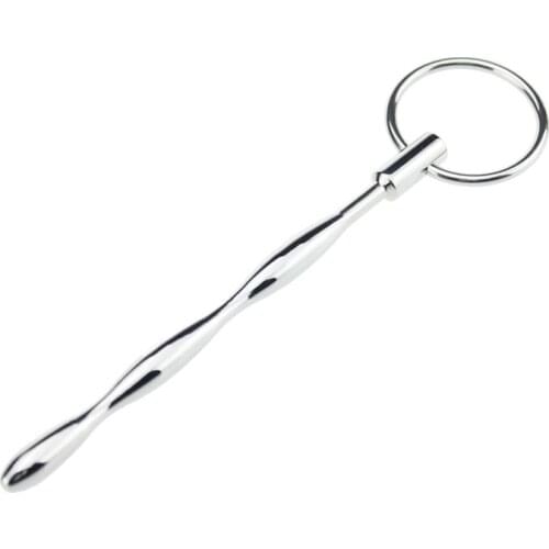 130*7.8mm urethral plug sound vibrators Prince Wand penis probe insert metal dilator sex toys AC915