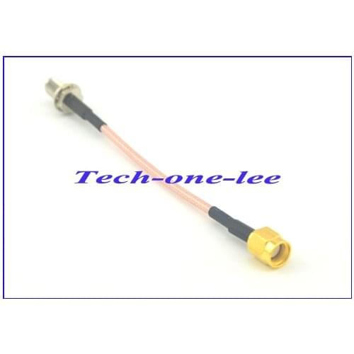 2 piece/lot Extension Cord RP SMA Male to Female RP SMA Plug Jack Adapter Pigtail Cable 10cm RG174 Jumper Cord