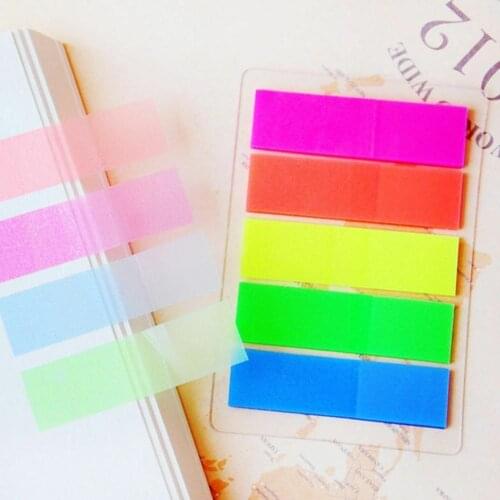 Fluorescence Colour Memo Pad Self Adhesive Sticky Notes School Sticker Supplies It Paper Marker Office Point Bookmark Memo A4r1