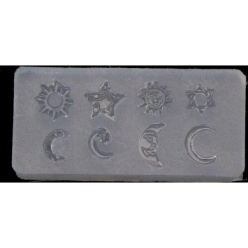 Mini Size Moon Star Sun Resin Jewelry Fillings Resin Silicone Mold Jewelry Tools