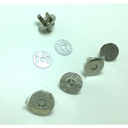 Metal thin magnetic button 14mm/18mm Press Magnetic Bags magnet buckle