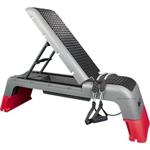 Multifunctional Aerobic Step Fitness Stepper, Fitness Multi-Purpose Fitness Station Deck for Step, Weight Training, Bootcamps