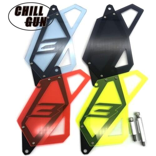 Motorcycle Aluminum Front Sprocket Cover Chain Guard Cover Left Side Engine Protector For MT03 MT25 2015-2018 YZF R25 R3 15‘-18