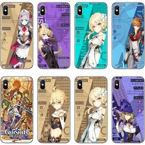 Genshin Impact Soft Phone Case For Samsung Galaxy A71 A70 A60 A51 A50 A41 A40 A31 A30 A20E A21S A12 A10 A7 A5 A3