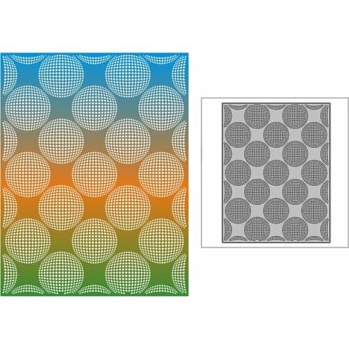 New Spotted Ball Circle Background Plate Craft Embossing Mold 2021 Metal Cutting Dies for DIY Scrapbooking Album Card Making