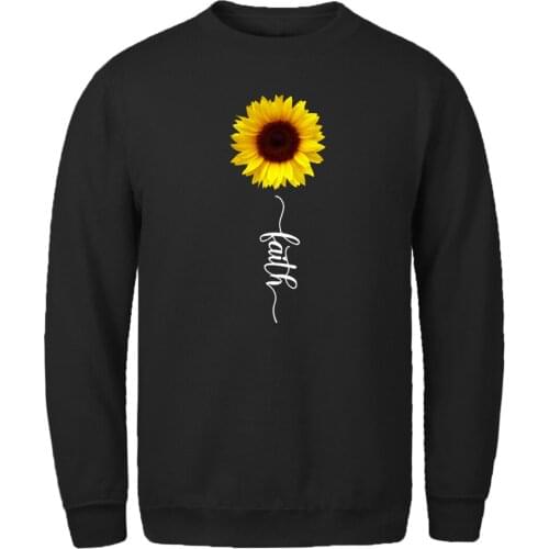 Sunflower Print Sweatshirt Mens Harajuku Streetwear Hoody Male Hipster Standard Mans Clothing Autumn 2020 New Supoleron Hombre