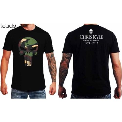 The Legend Chris Kyle American Sniper Camouflage 2019 Summer New Brand Men Hip Hop Casual Fitness Funny O Neck Shirts