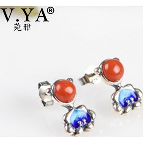 Серьги-гвоздики V.YA China At AliExpress