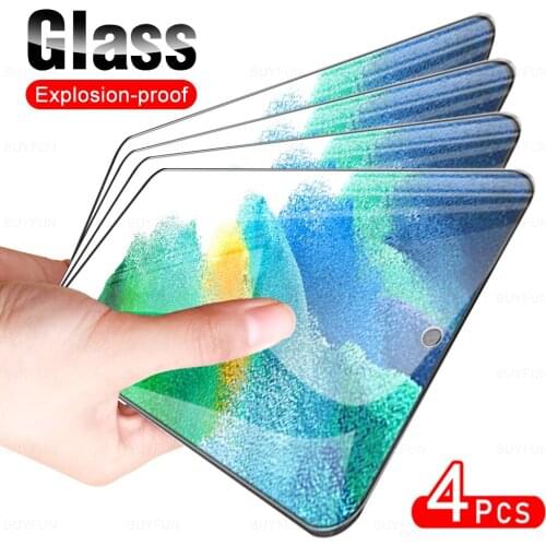 4Pcs HD Full Cover Protective Glass For Samsung Galaxy S21 FE 5G Screen Protector Film For Sumsung Samsong S 21 S21FE 6.41inch