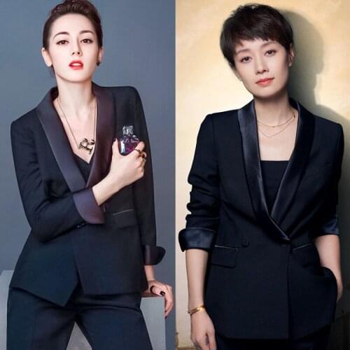 2 piece set women Suit female The new career suit female autumn long - sleeved small suit jacket trousers casual OL suit