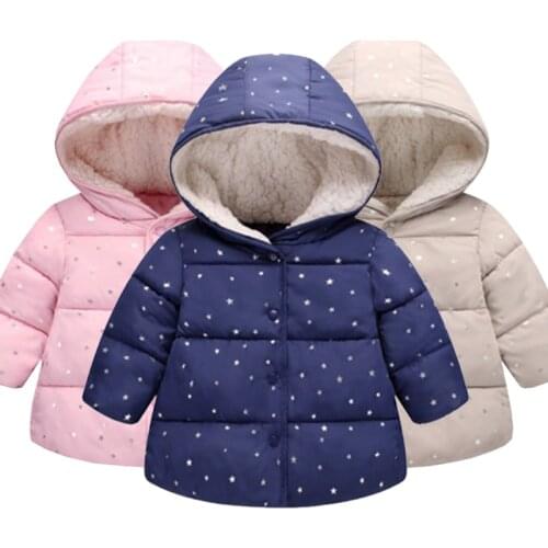 Winter Coats Parka Girls Thick Down Cotton Jackets & Coats Baby Kids Autumn Winter Down Jacket Children Outwear Clothes