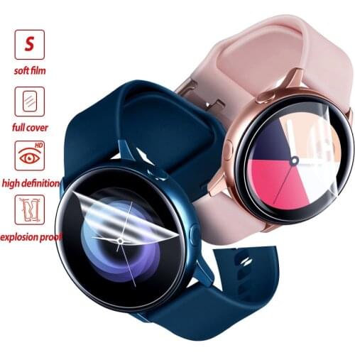 1/2/3/4 pcs Soft Screen Protector for Samsung Galaxy Watch Active 2 40mm 44mm Not Tempered Glass Anti Explosion Protective Film
