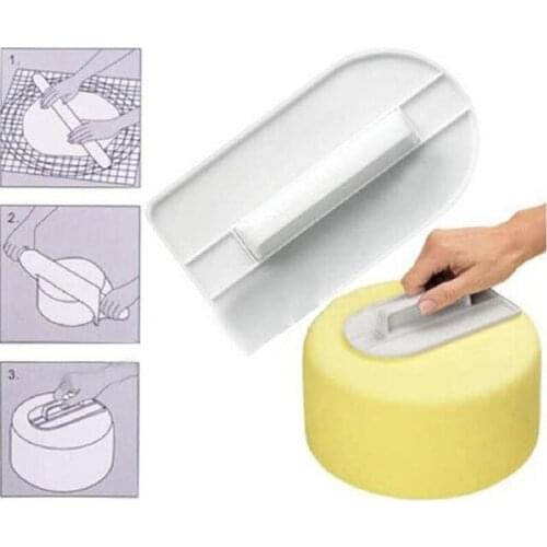 1 Piece Small Icing Fondant Cake Decorating Sugar Craft Sugarcraft Icing Mold Plastic Cake Smoother Polisher Tools