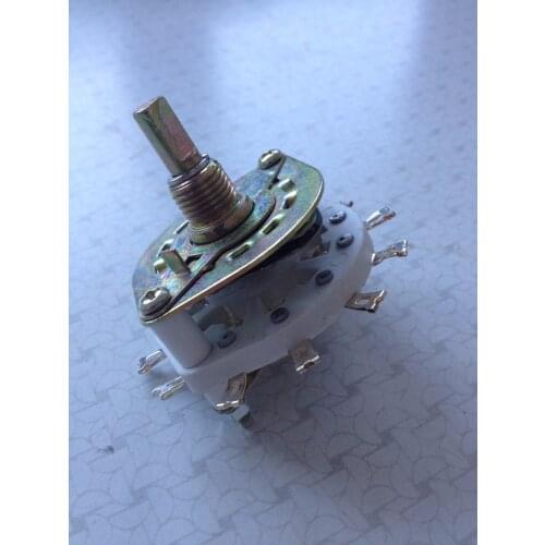 4PCS 2P5T 2 Pole 5 Way One Deck 12 Pins Band Channael Rotary Switches