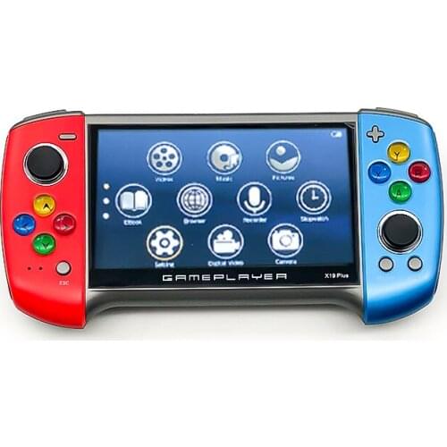 5.1 inch Retro Game Console Dual Rocker Handheld Game Player Arcade 1000+ Games E-book Music Video TV Gaming Machine Box Gifts