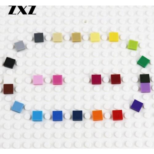 5000 PIECES DIY Enlighten Plastic Building Blocks Flat Tiles 1x1 with Groove Toys For Kids MOC Pixel Art Accessory Parts 3070