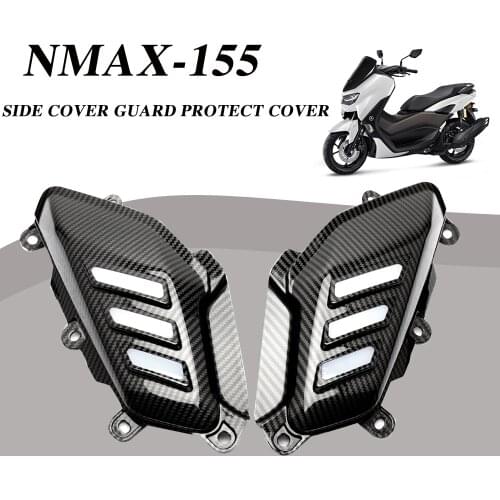 Motorcycle Accessories NMAX155 LED Carbon Fiber Pattern Side Cover Protective Cover For Yamaha Nmax 155 Nmax 125 2016-2019