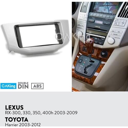 Car Fascia Radio Panel for Toyota Harrier 2003-2012; Lexus RX300, RX330, RX350, RX400h 2003-2009 Dash Kit Install Facia Plate