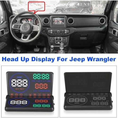 Car Electronic Accessories For Jeep Wrangler/Sahara 2007-2020 2021 Auto Professional Head Up Display HUD Projector Windshield